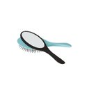 Щетка Dewal Beauty серия "Дуэт" с нейлоновым штифтом, овальная, голубая с черным для нанесения логотипа