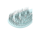 Щетка Dewal Beauty серия "Ocean wave", продувная, с нейлоновым штифтом, форма волна, голубая для нанесения логотипа