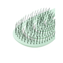 Щетка Dewal Beauty серия "Ocean wave", продувная, с нейлоновым штифтом, форма волна, зеленая для нанесения логотипа