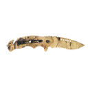 Нож складной Stinger, 95 мм, (песочный камуфляж), рукоять: алюминий (песочный камуфляж) для нанесения логотипа