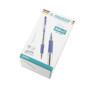 Шариковая ручка Hauser Grip-Well, пластик, цвет черный для нанесения логотипа