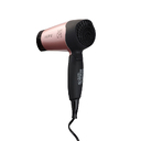 Фен DEWAL BEAUTY Aero Rose, дорожный, чёрно-розовый, 1400 Вт, 1 насадка для нанесения логотипа