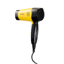 Фен DEWAL BEAUTY Aero Yellow, дорожный, жёлтый, 1400 Вт, 1 насадка для нанесения логотипа