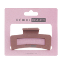 Заколка-краб для волос Dewal Beauty 1 шт/ уп.коричневая, форма прямоугольная большая для нанесения логотипа