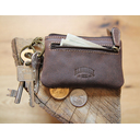 Ключница KLONDIKE 1896 коллекция «ИСТОК | MAIN», натуральная кожа в темно-коричневом цвете, 11 х 7,5 см для нанесения логотипа
