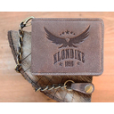 Бумажник KLONDIKE 1896 коллекция «ИСТОК | MAIN», натуральная кожа в коричневом цвете, 12,5 х 10 см для нанесения логотипа