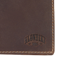 Бумажник KLONDIKE 1896 коллекция «ЮКОН | YUKON», натуральная кожа в коричневом цвете, 12,5 х 3 х 9,5 см для нанесения логотипа