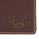 Бумажник KLONDIKE 1896 коллекция «ЮКОН | YUKON», натуральная кожа в коричневом цвете, 10,5 х 2,5 х 9 см для нанесения логотипа