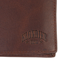 Бумажник KLONDIKE 1896 коллекция «ДОУСОН | DAWSON», натуральная кожа в коричневом цвете, 9,5 х 2 х 10,5 см для нанесения логотипа