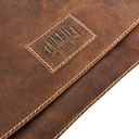 Сумка KLONDIKE 1896 коллекция «ЗЕМЛЯ ПРЕДКОВ | NATIVE», натуральная кожа в коричневом цвете, 30 х 7 х 25 см для нанесения логотипа