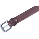 Ремень KLONDIKE 1896 коллекция «ИСТОЧНИК | CREEK», односторонний, натуральная воловья кожа, цвет тёмно-коричневый, 110 х 4 см для нанесения логотипа