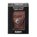 Чехол Zippo для зажигалки, кожа, с металлическим фиксатором на ремень, коричневый, 57х30x75 мм для нанесения логотипа