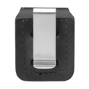 Чехол Zippo для зажигалки из натуральной кожи с клипом, черный, 57х30x75 мм для нанесения логотипа