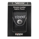 Чехол ZIPPO для широкой зажигалки, с петлёй, натуральная кожа, чёрный для нанесения логотипа