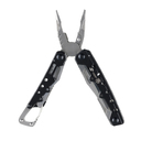 Мультитул Stinger, 105x40 мм, 12 функций, сталь, чёрно-серебристый, в комплекте нейлоновый чехол для нанесения логотипа
