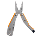 Мультитул Stinger, 105 мм, 8 функций, сталь/АБС-пластик, оранжевый, в картонной коробке, в комплекте нейлоновый чехол для нанесения логотипа