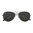 Очки солнцезащитные ZIPPO, унисекс, чёрные, оправа из меди для нанесения логотипа