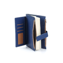 Записная книжка Pierre Cardin в обложке, синяя, 21,5 х 15,5, 3,5 см для нанесения логотипа