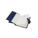 Записная книжка Pierre Cardin в обложке, синяя, 21,5 х 15,5, 3,5 см для нанесения логотипа