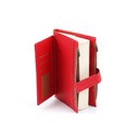 Записная книжка Pierre Cardin в обложке, красная, 21,5 х 15,5, 3,5 см для нанесения логотипа
