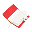 Записная книжка Pierre Cardin красная, 10,5 х 18,5 см для нанесения логотипа