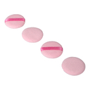 Пуховка Dewal Beauty для макияжа, розовая, 4шт. для нанесения логотипа
