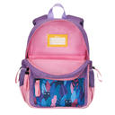 Рюкзак TORBER КЛАСС МИНИ, сиреневый/розовый с орнаментом, полиэстер 900D+Мешок для обуви в подарок для нанесения логотипа