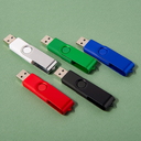 USB flash-карта DOT (16Гб), зеленый, 5,8х2х1,1см, пластик, металл для нанесения логотипа