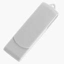 USB flash-карта SWING (8Гб), белый, 6,0х1,8х1,1 см, пластик для нанесения логотипа