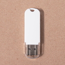 USB flash-карта UNIVERSAL (8Гб), белая, 5,8х1,7х0,6 см, пластик для нанесения логотипа