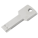 USB flash-карта KEY (16Гб), серебристая, 5,7х2,4х0,3 см, металл для нанесения логотипа