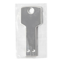 USB flash-карта KEY (8Гб), серебристая, 5,7х2,4х0,3 см, металл для нанесения логотипа