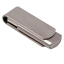 USB flash-карта SWING METAL (32Гб), серебристая, 5,3х1,7х0,9 см, металл для нанесения логотипа