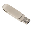 USB flash-карта CIRCLE OTG Type-C (8Гб), серебристая, 6,5х1,5х0,82 см, металл для нанесения логотипа
