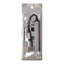 USB-хаб BRANCH 4 в 1, серый, алюминий для нанесения логотипа