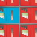 Обложка для паспорта Simply, 13.5 х 19.5 см, голубая, PU для нанесения логотипа
