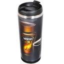 Термокружка IDEA под полиграфическую вставку, 420 мл, нержавеющая сталь/пластик для нанесения логотипа