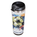 Термокружка IDEA под полиграфическую вставку, 420 мл, нержавеющая сталь/пластик для нанесения логотипа