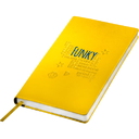 Ежедневник недатированный "FunkyPlan", 130*210 мм, желтый, серый форзац, блок в линейку для нанесения логотипа