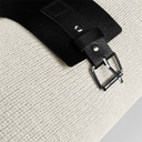 Плед "Belt"; белый; 130 х 180 см; 100% акрил, с поясом для нанесения логотипа