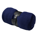 Плед "Belt"; т.синий; 130 х 180 см; 100% акрил, с поясом для нанесения логотипа