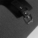 Плед "Belt"; серый; 130 х 180 см; 100% акрил, с поясом для нанесения логотипа