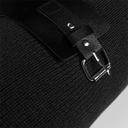 Плед "Belt"; чёрный; 130 х 180 см; 100% акрил, с поясом для нанесения логотипа