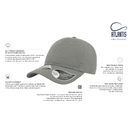 Бейсболка с NFC-меткой в козырьке GREEN CAP 265 из органического хлопка для нанесения логотипа