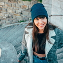 Шапка вязаная PURE с отворотом из пряжи Polylana для нанесения логотипа