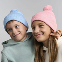 Шапка вязаная детская с помпоном KID WIND-S для нанесения логотипа