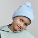 Шапка вязаная детская с помпоном KID WIND-S для нанесения логотипа
