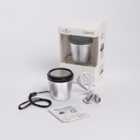 Портативная mini Bluetooth-колонка Sound Burger "Coffee" серебристый для нанесения логотипа