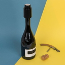 Вакуумная пробка для вина WINERY, 4,5х7 см, пластик,черный для нанесения логотипа