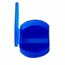 Витаминница TRIZONE, 3 отсека; 6 x 1.3 x 3.9 см; пластик, синяя для нанесения логотипа